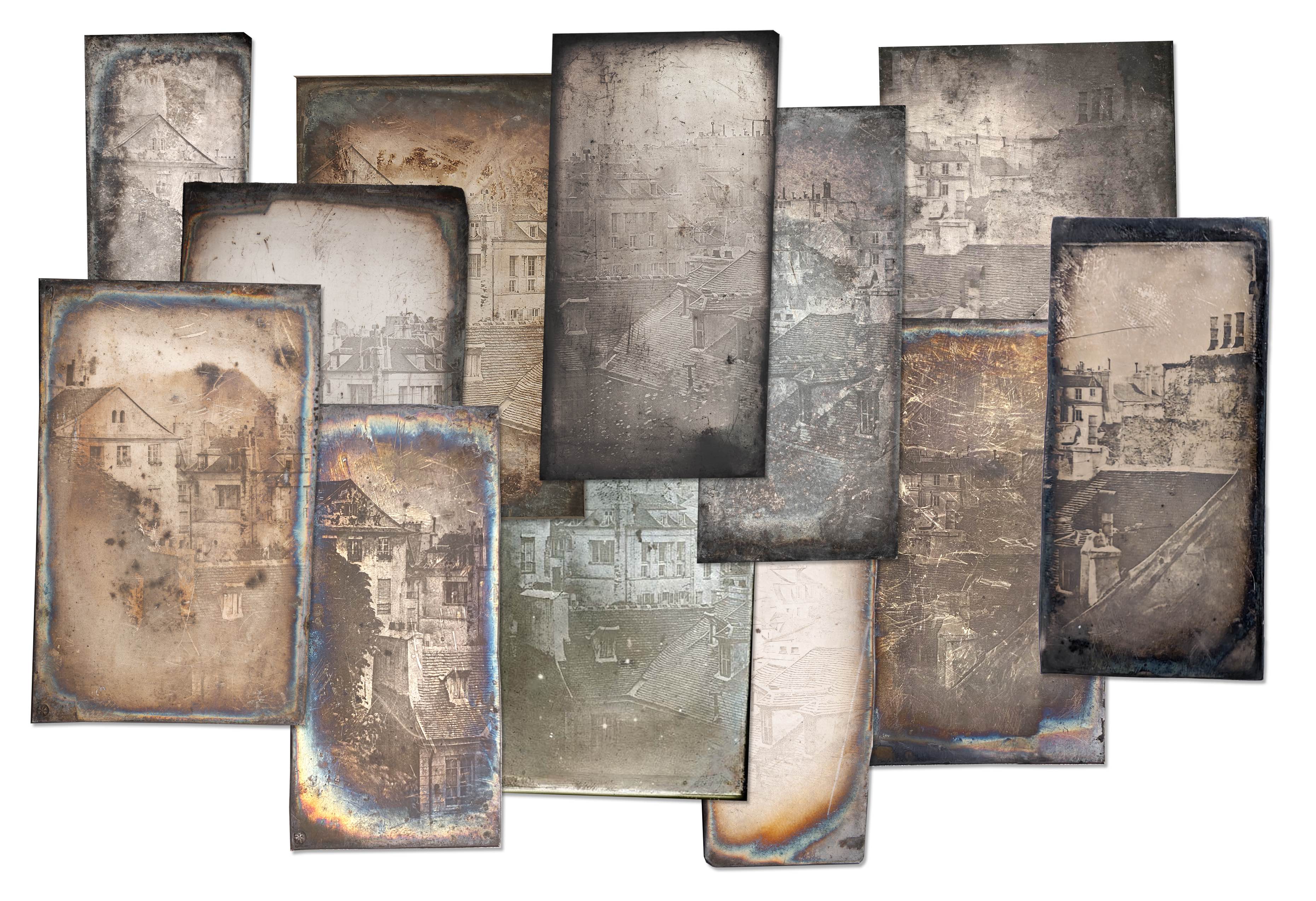 Experimental etched daguerreotypes made by Hippolyte Fizeau, ca. 1843. Various collections_11zon
